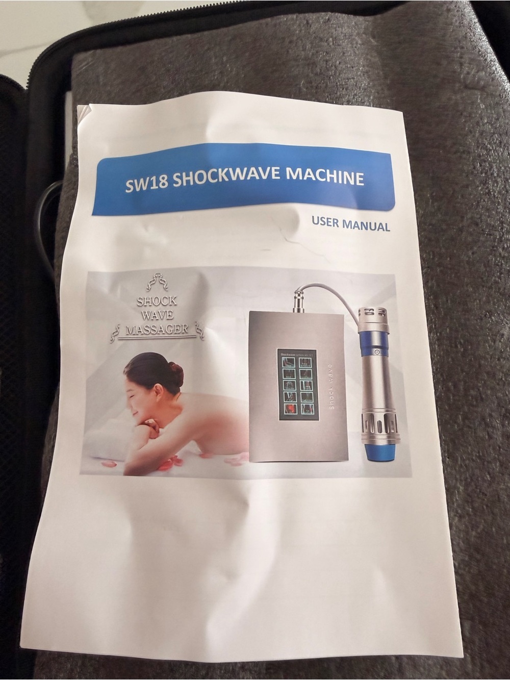 SW18 Shockwave Machine User Manual - White & Blue